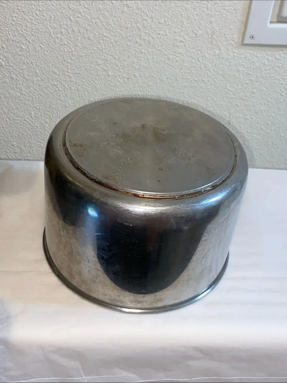 Reverse Ware 3 Qt. 91d Clinton, ILL Stainless Steel Saucepan with Black Handle